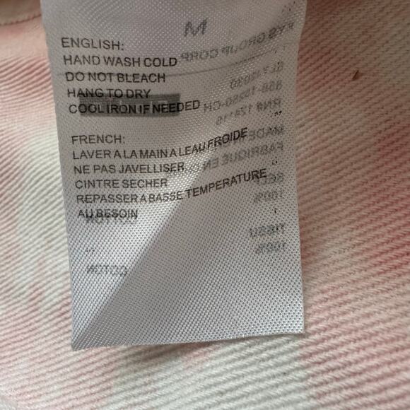 ELODIE Tie Dye Print Cropped Pink Jacket Size Medium NWT - Picture 6 of 9